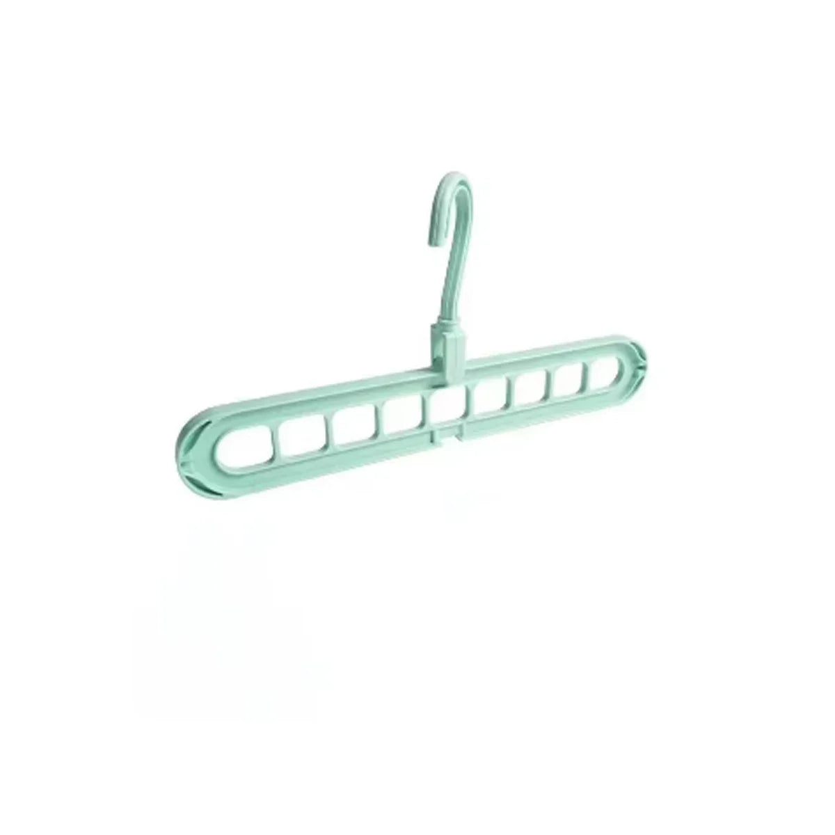 Wielofunkcyjny, składany wieszak na ubrania z dziewięcioma otworami, wygodny do przechowywania